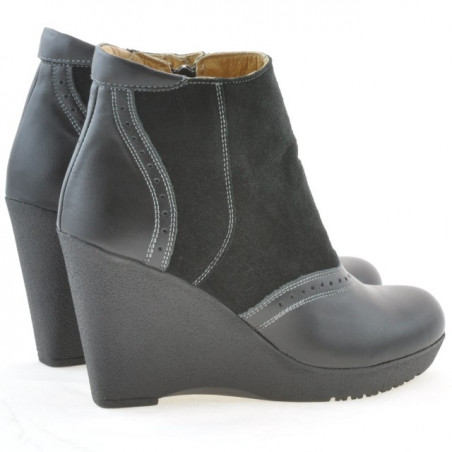 Damenstiefel 3268 schwarz kombiniert