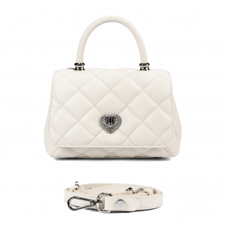 Damentasche Schultertasche 049g 01 panna safiano