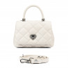 Damentasche Schultertasche 049g 01 panna safiano