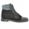 Damenstiefel 3281 schwarz kombiniert