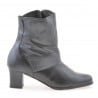 Damenstiefel 1122 schwarz+grau
