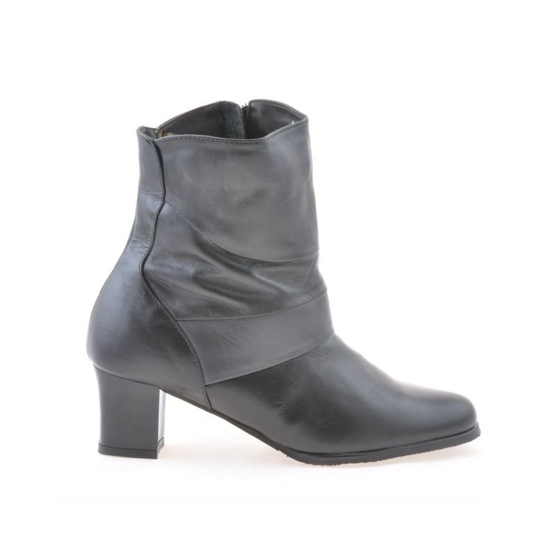 Damenstiefel 1122 schwarz+grau
