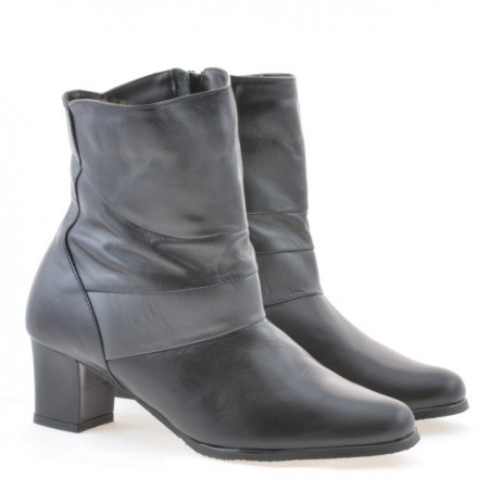 Damenstiefel 1122 schwarz+grau