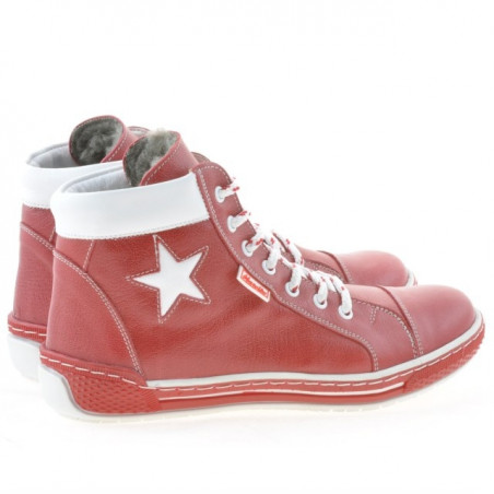 Damenstiefel 3274 rot+weiß