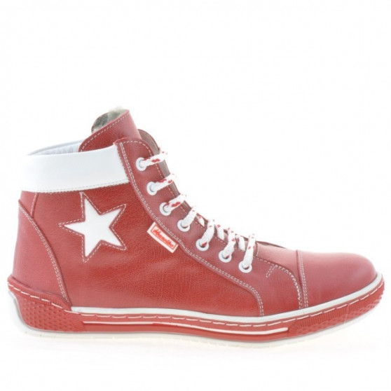 Damenstiefel 3274 rot+weiß Damenstiefel 3274 rot+weiß
