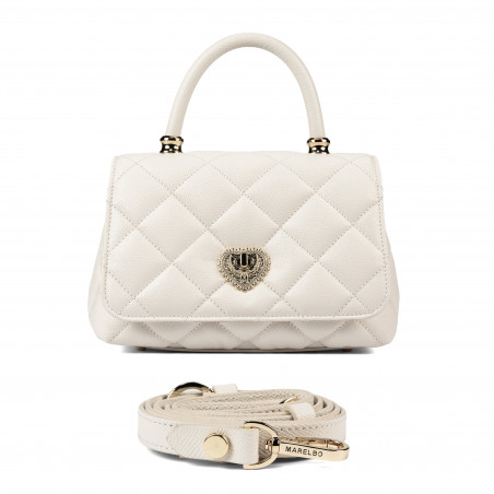 Damentasche Schultertasche 049g Panna Safiano