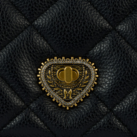 Schultertasche für Damen 049g biz schwarz