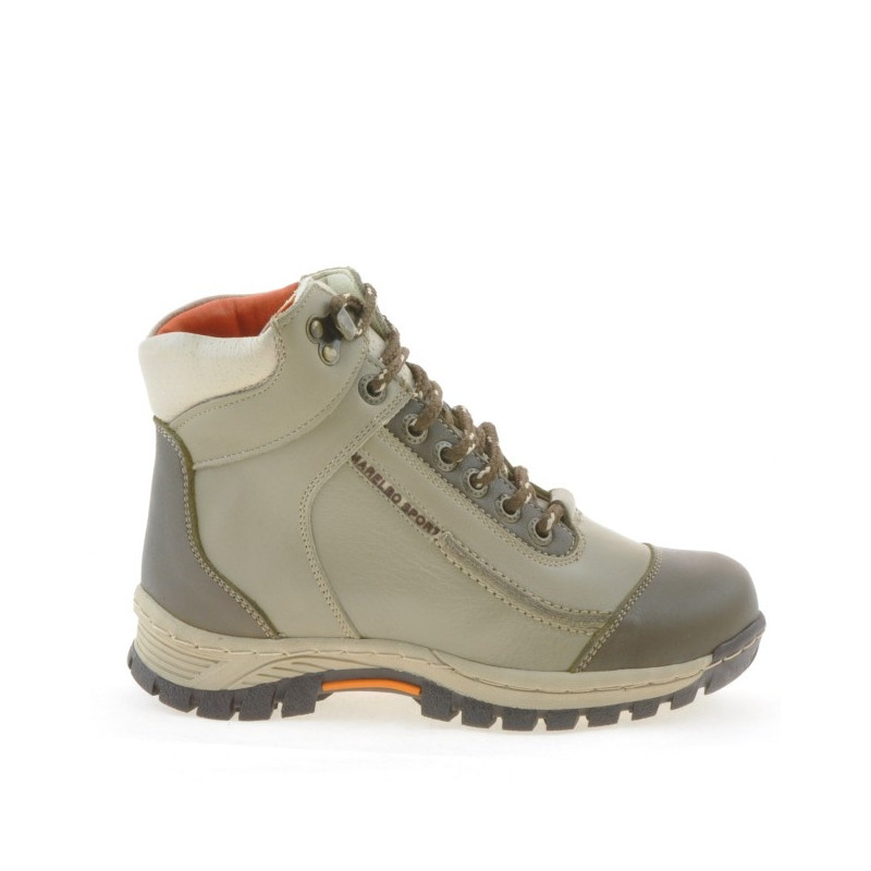 Kinderschuhe 3219 Sand+Khaki