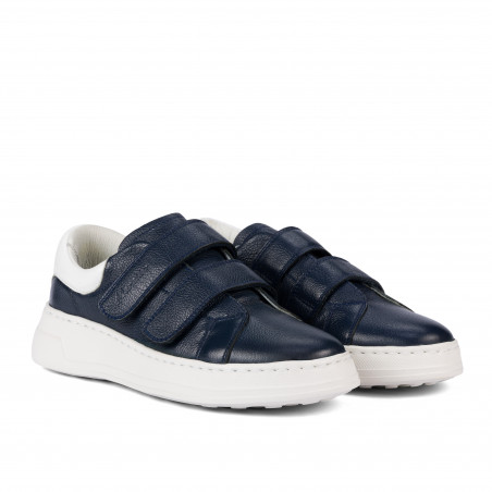 Damen-Sneaker 6008-1sc Indigo+Weiß
