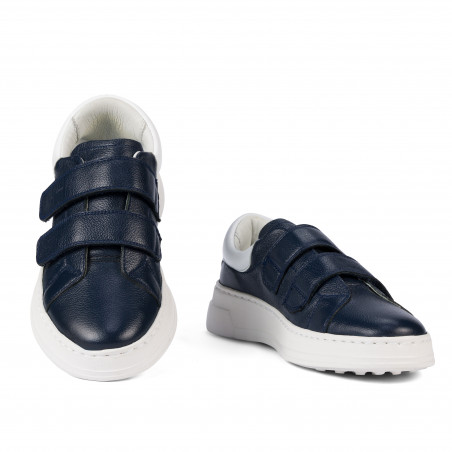 Damen-Sneaker 6008-1sc Indigo+Weiß