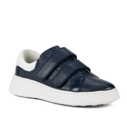 Damen-Sneaker 6008-1sc Indigo+Weiß