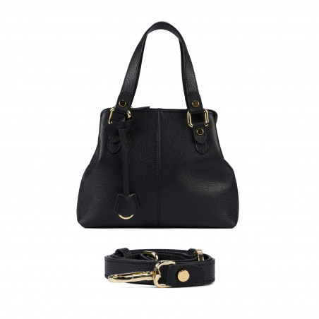 Damenschultertasche 004-1g schwarz