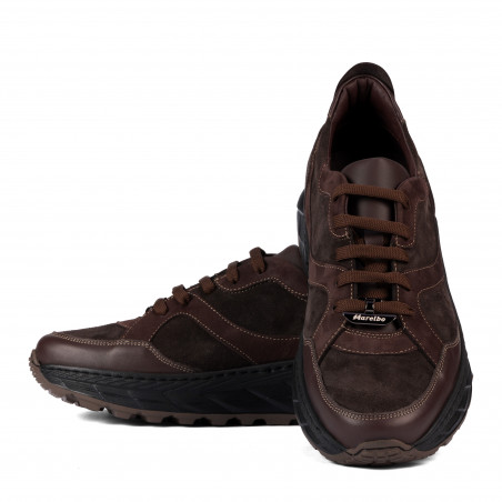 Herren Casual/Sportschuhe 996 Kaffee Velours kombiniert