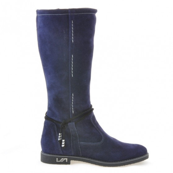 Damenstiefel 3276 Indigo Veloursleder Damenstiefel 3276 Indigo Veloursleder