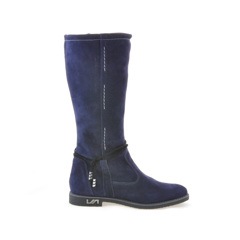 Damenstiefel 3276 Indigo Veloursleder