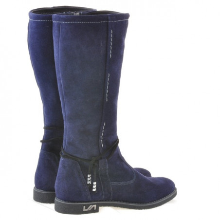 Damenstiefel 3276 Indigo Veloursleder