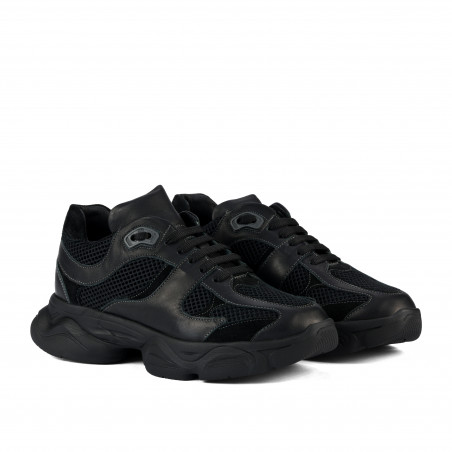 Damen Sportschuhe 6102 schwarz kombiniert