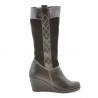 Damenstiefel 3221 Kaffee kombiniert