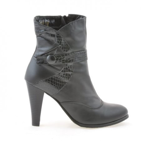 Damenschuhe 1112 schwarz kombiniert