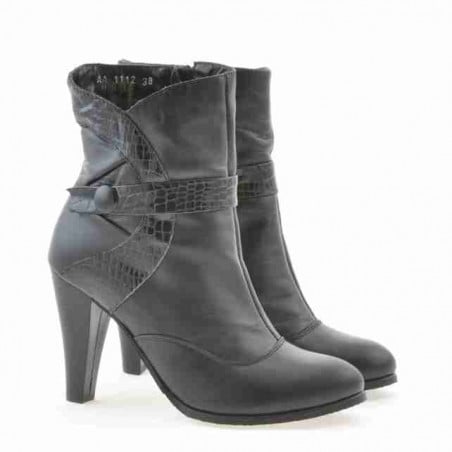 Damenschuhe 1112 schwarz kombiniert