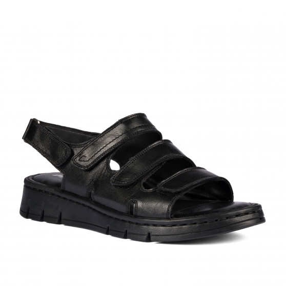Damensandalen 5121 schwarz