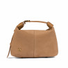 Damentasche Handtasche 037-1g Wildleder Nude