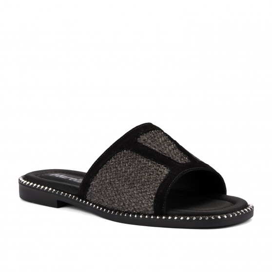 Damensandalen 5128 Schwarz kombiniert