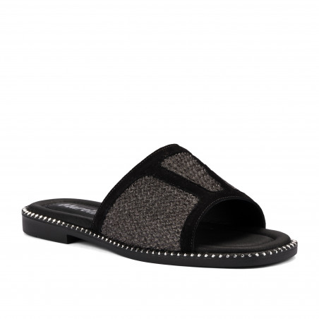 Damensandalen 5128 Schwarz kombiniert