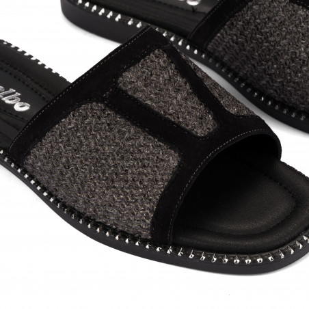 Damensandalen 5128 Schwarz kombiniert