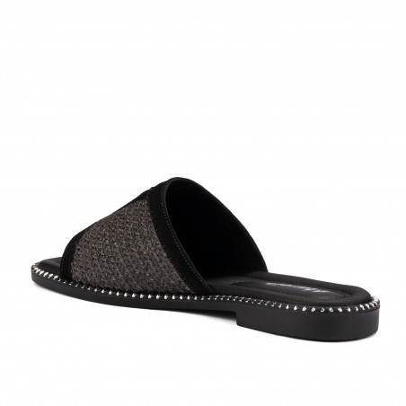 Damensandalen 5128 Schwarz kombiniert