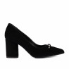 Elegante Damenschuhe 1361 schwarz Velours