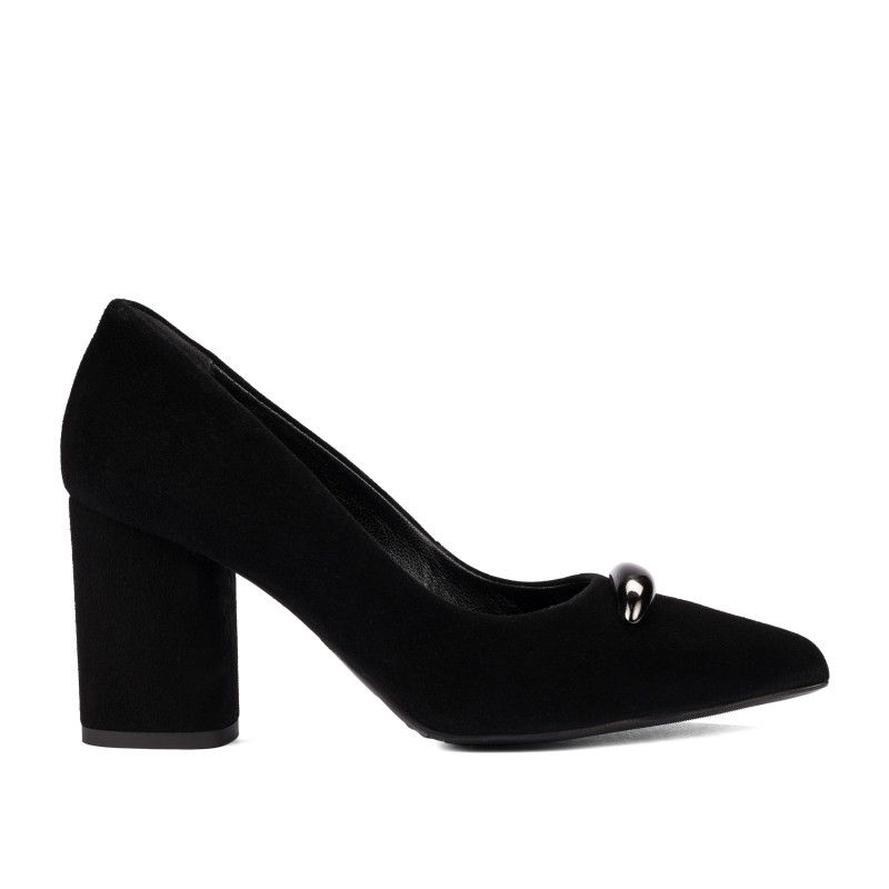 Elegante Damenschuhe 1361 schwarz Velours