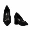 Elegante Damenschuhe 1361 schwarz Velours
