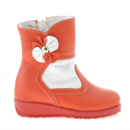 Kleinkind Stiefel 20c rot+weiß
