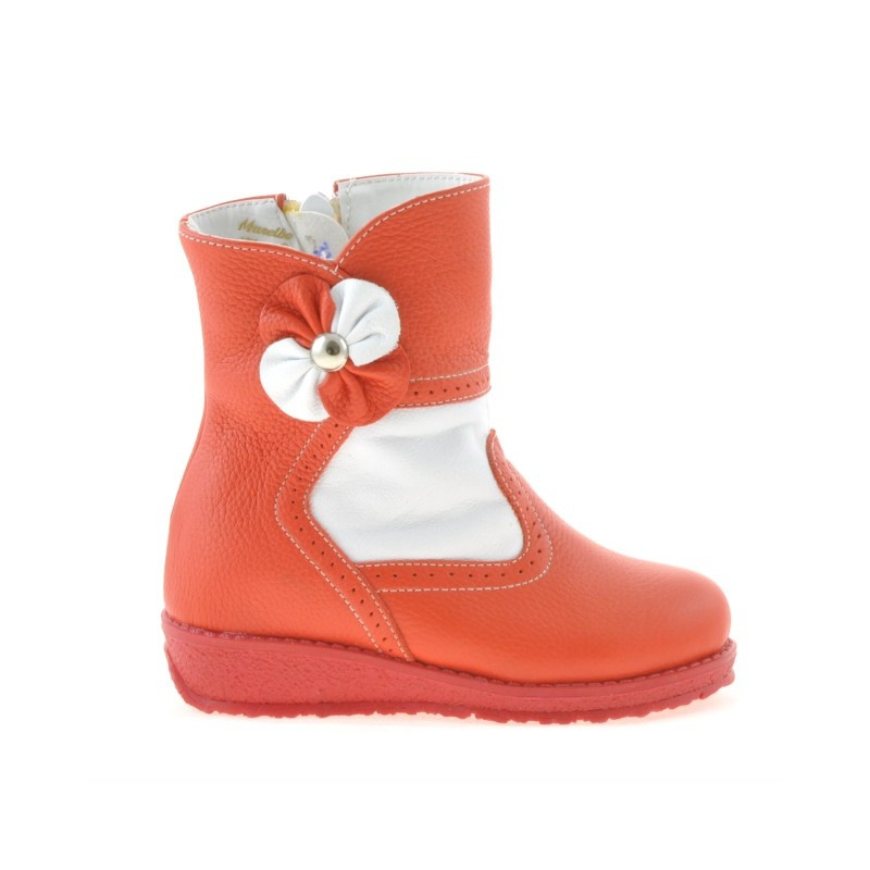 Kleinkind Stiefel 20c rot+weiß
