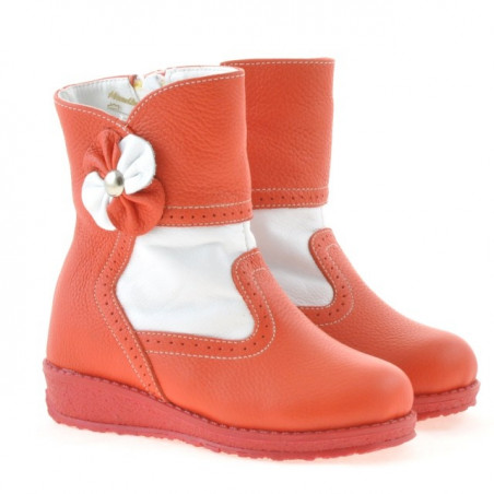 Kleinkind Stiefel 20c rot+weiß