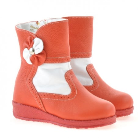 Kleinkind Stiefel 20c rot+weiß