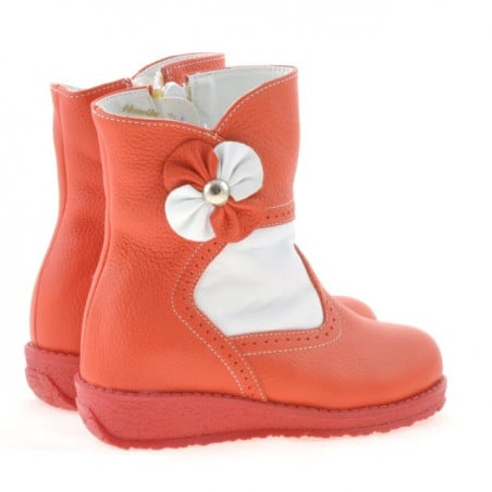 Kleinkind Stiefel 20c rot+weiß