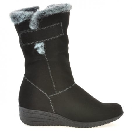 Damenstiefel 3246 schwarz Velours