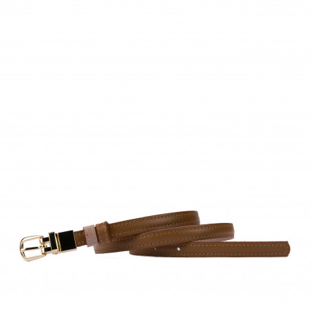 Damen Gürtel 45cm zweifarbig biz braun+nude