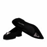 Damen Ballerinas 1360 Schwarz Velours