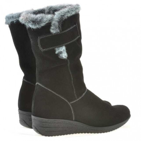 Damenstiefel 3246 schwarz Velours