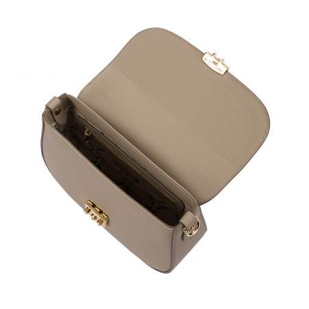 Handtasche Damen 022g hellgrau