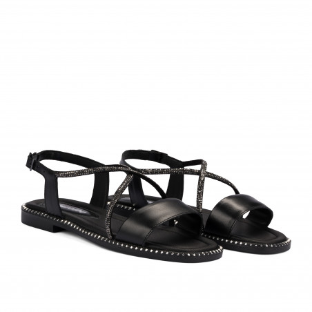 Damen Sandalen 5127 in Schwarz kombiniert