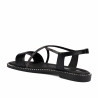 Damen Sandalen 5127 in Schwarz kombiniert
