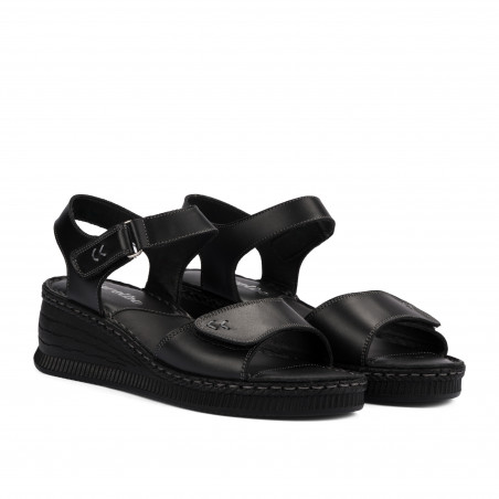 Damensandalen 5122 schwarz