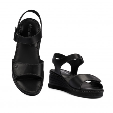 Damensandalen 5122 schwarz