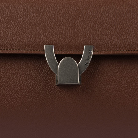 Damen-Umhängetasche 032g 01 Cognac