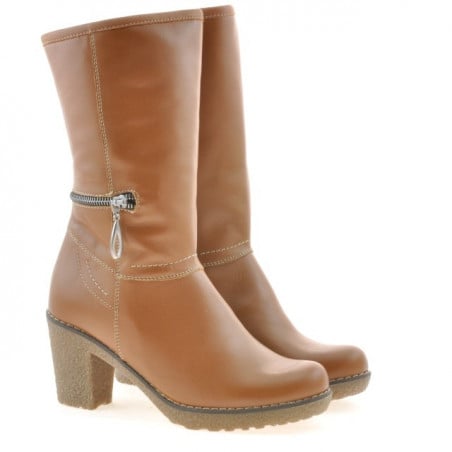 Damenstiefel 3256 gewachstes Braun