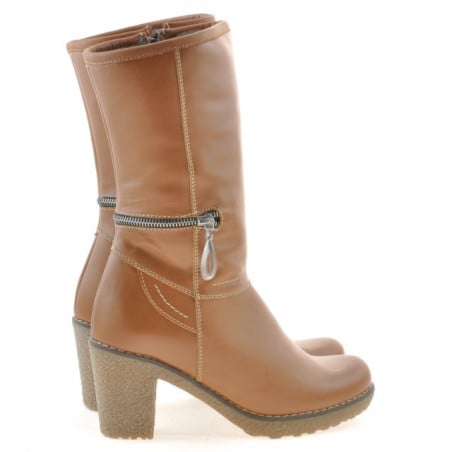 Damenstiefel 3256 gewachstes Braun